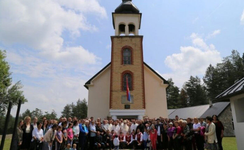 Mitropolit Hrizostom služi u Crkvi Svetog proroka Ilije u Miljevini