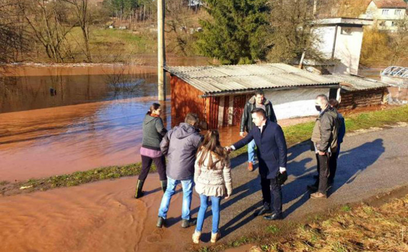 Načelnik Vukadinović obišao poplavljeno područje