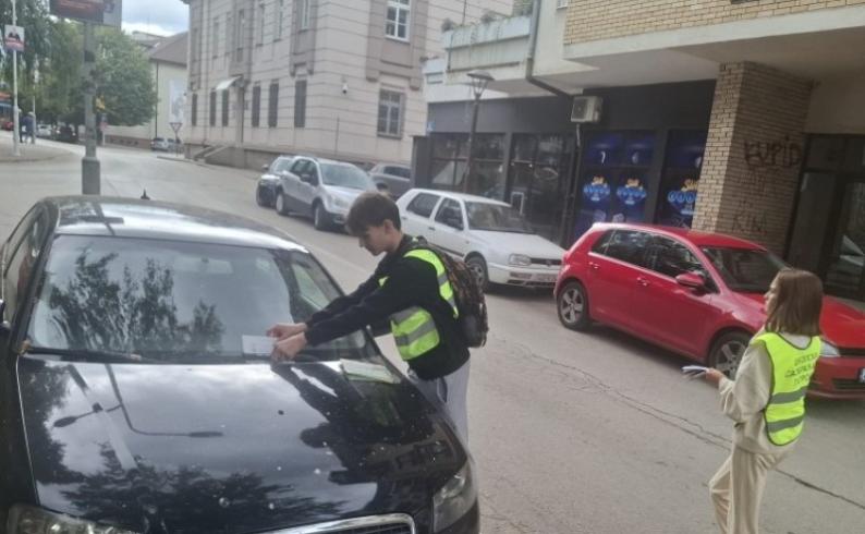 Osnovci u akciji "Evropske sedmice mobilnosti"